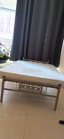 Foldable Metal single bed frame without mattress