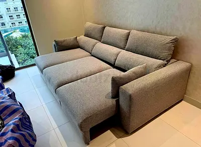 IKEA Esklstuna L Shape Sofa Bed Dark Gray