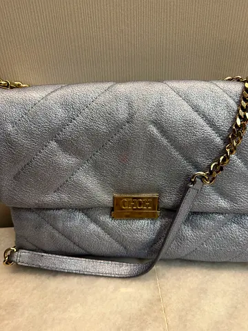 Carolina Herrera Metallic Handbag