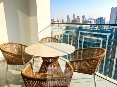 Furnished 1BR Apartment | Afnan 1 | Balcony & City View