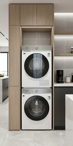 Samsung 11.5kg Washing Machine & 9kg Dryer Set – Separate Units, White