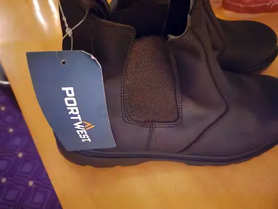 Brand new Portwest brown work boots — size not specified