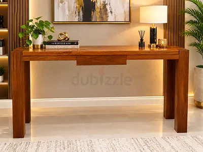 Crate and barrel console table with Drawer