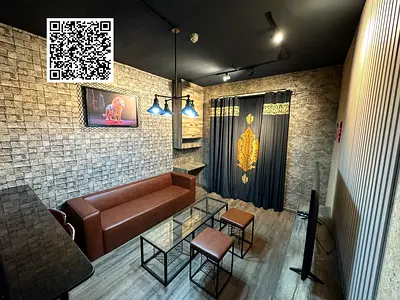Luxury one-bedroom apartment with a living room and balcony for annual rent, fully furnished | in City Tower Towers | flexible payment options | close