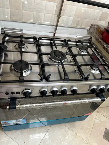 Super Trust 5-Burner Stainless Steel Gas Range Cooker