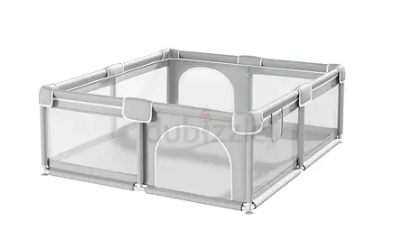 Large Foldable Baby Playpen / Playard with Safety Gate - Portable Play Fence