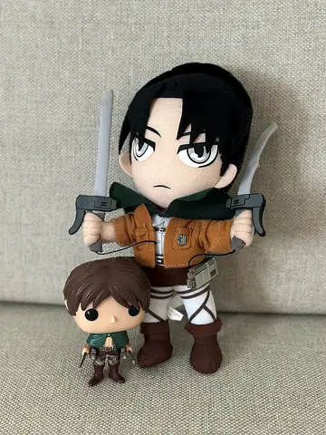 Attack on Titan funko pop and plushie anime