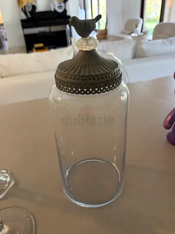 Zara big glass container