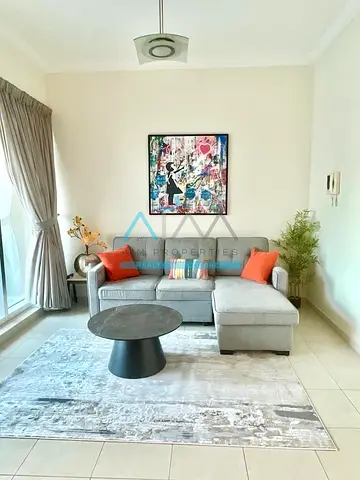 Furnished 1BR | Burj Khalifa & Canal View | Churchill Residence