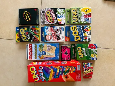 11 UNO, Monopoly & Card Games Bundle – All brand new except one