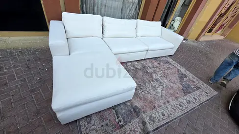 Perfect Condition Marina Home feather 🪶 filled L Shape Sofa Beige