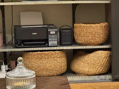 x3 Sisal baskets two large and one medium