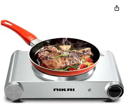 Nikai Single Hot Plate - 1500W Power