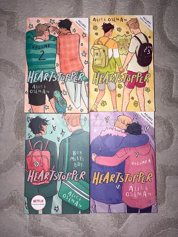 Heartstopper Volumes 1-4 by Alice Oseman — Paperback Set