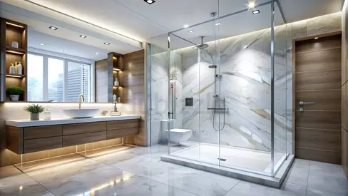 Shower glass