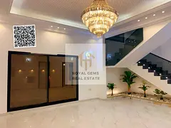 A villa with a view located on the corner in AL yasmin, offering easy access between cities and prox