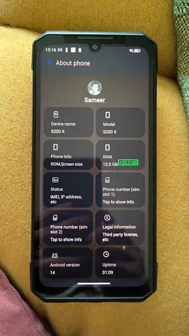 Doogee smart phone with double display  S200 X rugged smartphone - 128GB, Android 14, good condition