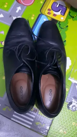 ALDO black leather shoes size 42