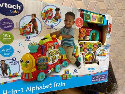 VTech 4-in-1 Alphabet Train Walkie / Activity Toy - Good Condition