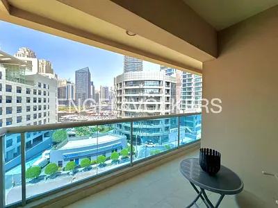Furnished | 2 Balconies | Marina View