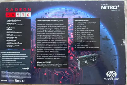 Graphic Card Sapphire Nitro+ Radeon RX 570 4GB