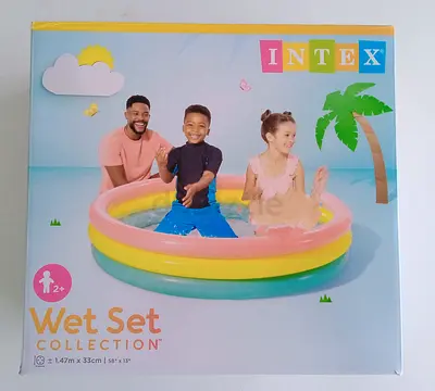 Intex Inflatable Kids Paddling Pool - Wet Set Collection (Approx 1.47m)