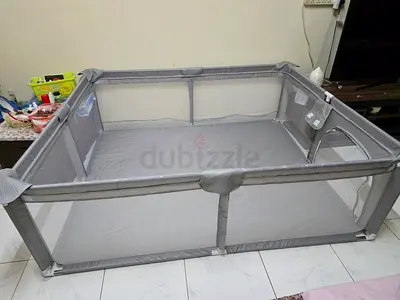 Large Foldable Baby Playpen / Play Yard with Ball Pit and Toy Rings