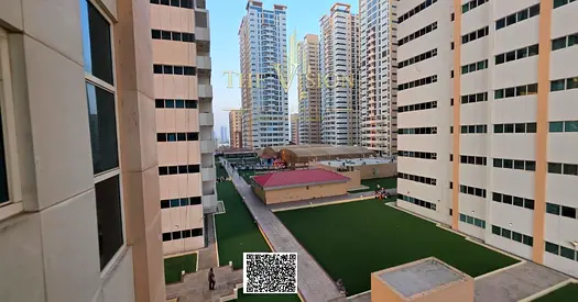 One bedroom and living room - Garden view - with parking, laundry room, and closed kitchen