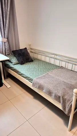Homebox Metal-frame single cot + 8inch Mattress