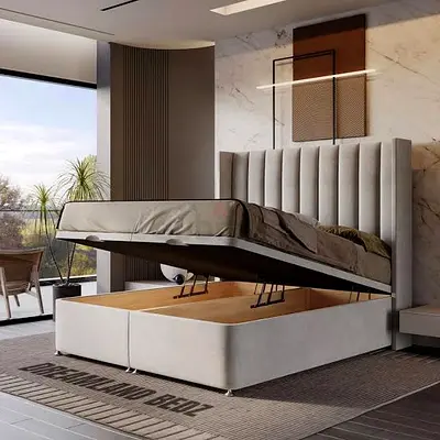 🛋️ Premium Lift Bed – Spacious Hidden Storage & Elegant Design 90*200