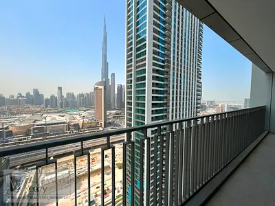 Burj Khalifa View | Vacant | 3BR + Maids