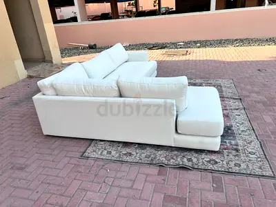 Perfect Condition West Elm L Shape Sofa Beige