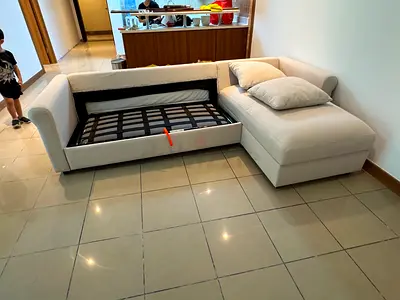 Selling great Condition Ikea Gronlid Sofa Bed with Storage beige