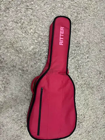 Ritter red padded soft guitar gig bag - good condition
