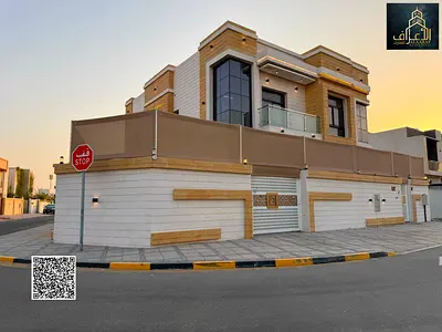 Luxury corner villa for sale in Al Zahia – Ajman. A unique opportunity to own a corner villa on two streets, including water, electricity, and AC