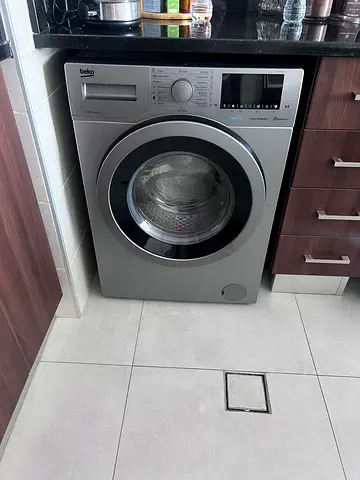 Beko Inverter Front Load Washing Machine , 8 kg , Grey