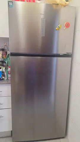 Stainless Steel Double-Door Refrigerator - Excellent Condition