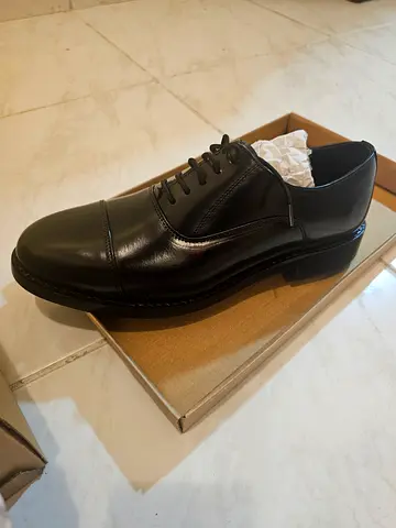 Black Leather Men’s Dress Shoes - Size UK 9