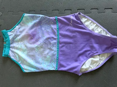 Darcy Girl's gymnastics leotard, size AXS