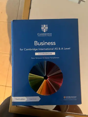 Cambridge Business for A Level - Coursebook (Fourth edition)