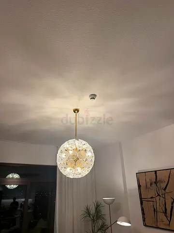 CB2 Lamina Polished Brass Pendant Light