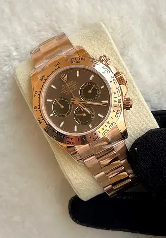 Rolex Cosmograph Daytona crafted in 18k Super master quality Swiss moment from Switzerland Everose g