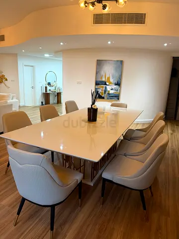 Luxury Dining Table with 8 Chairs