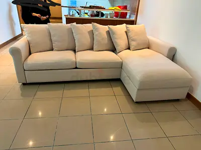 Ikea gronlid L shape sofa bed with mattress