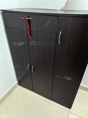 Dark Espresso Multi-Door Utility Cabinet Organizer