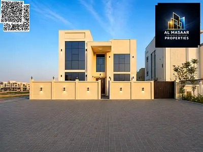 بمسبح مساحة أرض 5500 قدم مربع و مساحة بناء 5000 قدم مربع خلف بوليفارد مول الزاهية عجمان