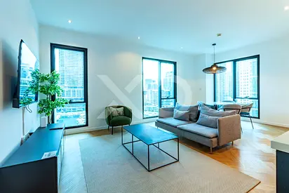 Marina View 2BR Apartment in Aurora, Dubai Marina - Unfurnished