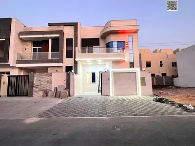فيلا مودرن بقلب الحليو عجمان شارع الزبير ارضى واول قريب حديقة الحميدية شامل رسوم التسجيل