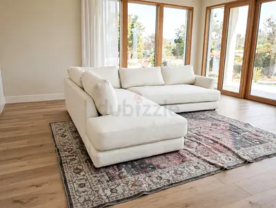 West Elm L shape Sofa Beige Excellent condition