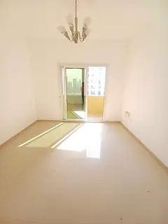 SPACIOUS 1BHK JUST IN 32K WITH BIG BALCONY WARDROBE OPEN VIEW PARKING FREE IN AL KHAN SHJ